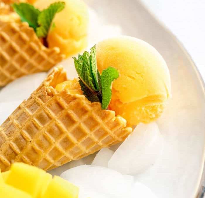 Mango sorbet